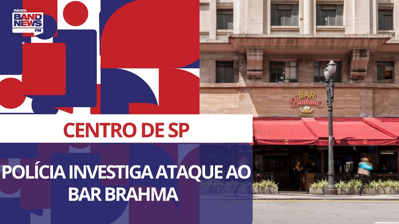 Bar Brahma, em SP, é alvo de ataque e vandalismo após tentativa de assalto a cliente