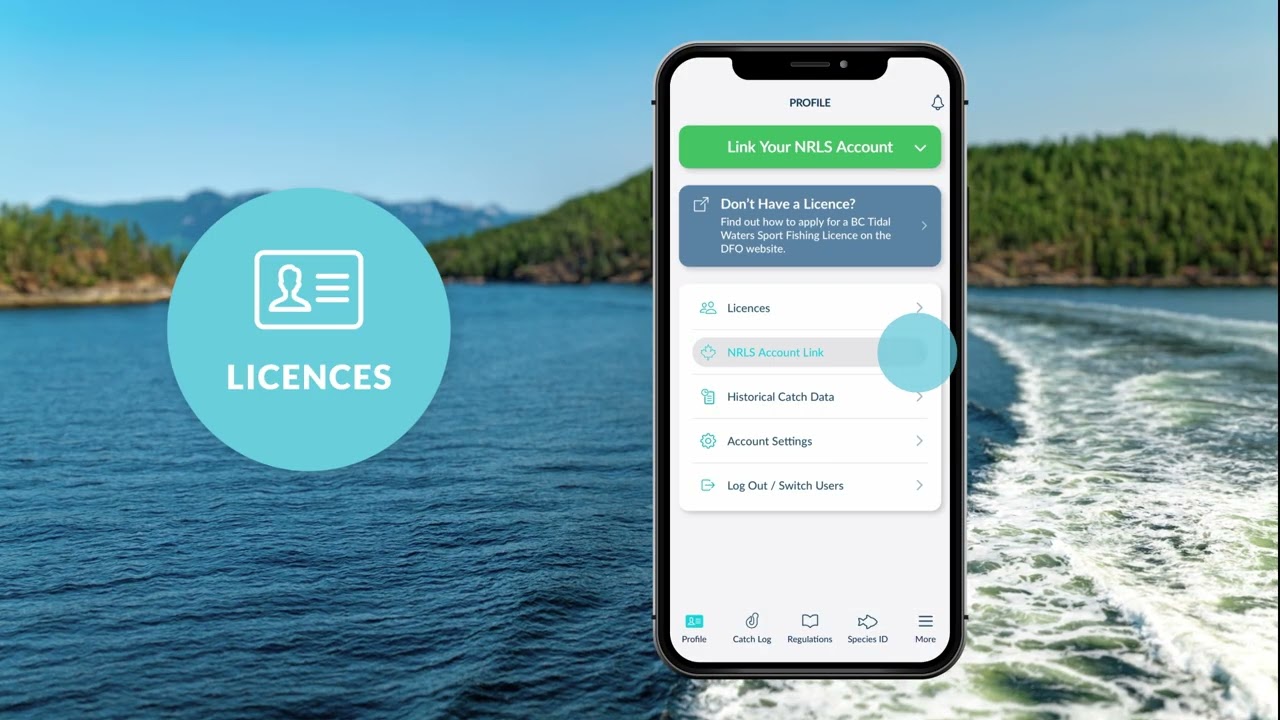 Linking Your Fishing Licence, FishingBC App