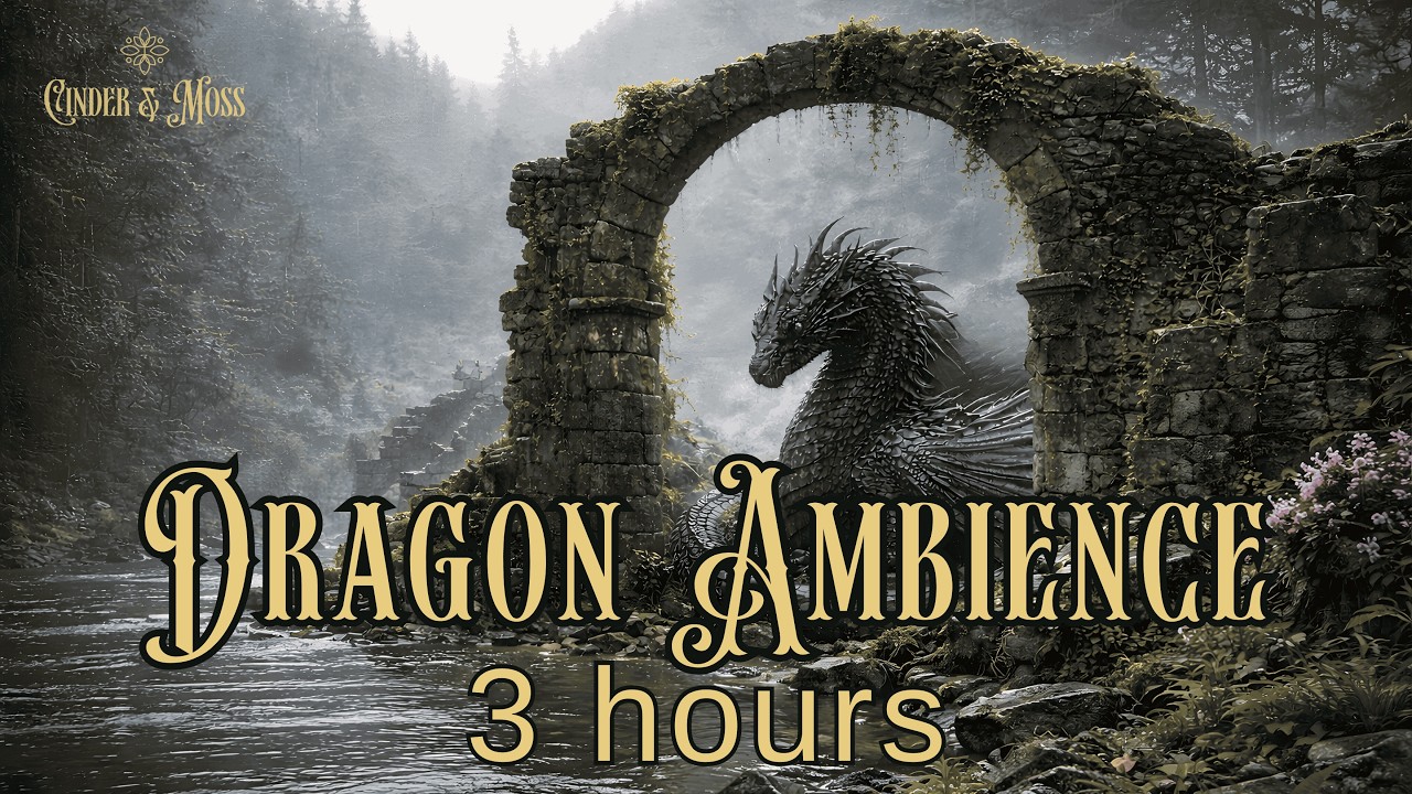 3 Hours of Dark Fantasy Dragon Ambience | Reading Music for Romantasy & Dark Fantasy Books