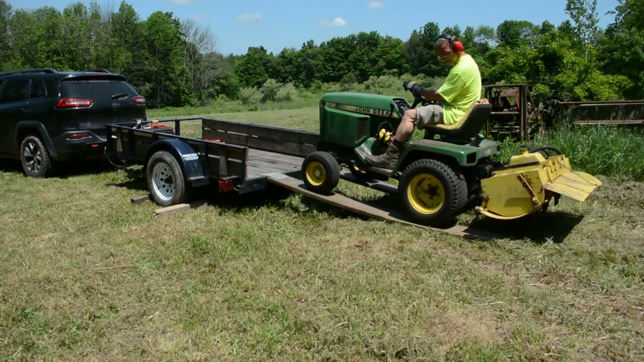 Hydraulic Tilling John Deere 316 Tractor #tiller #hyraulictiller #johndeere