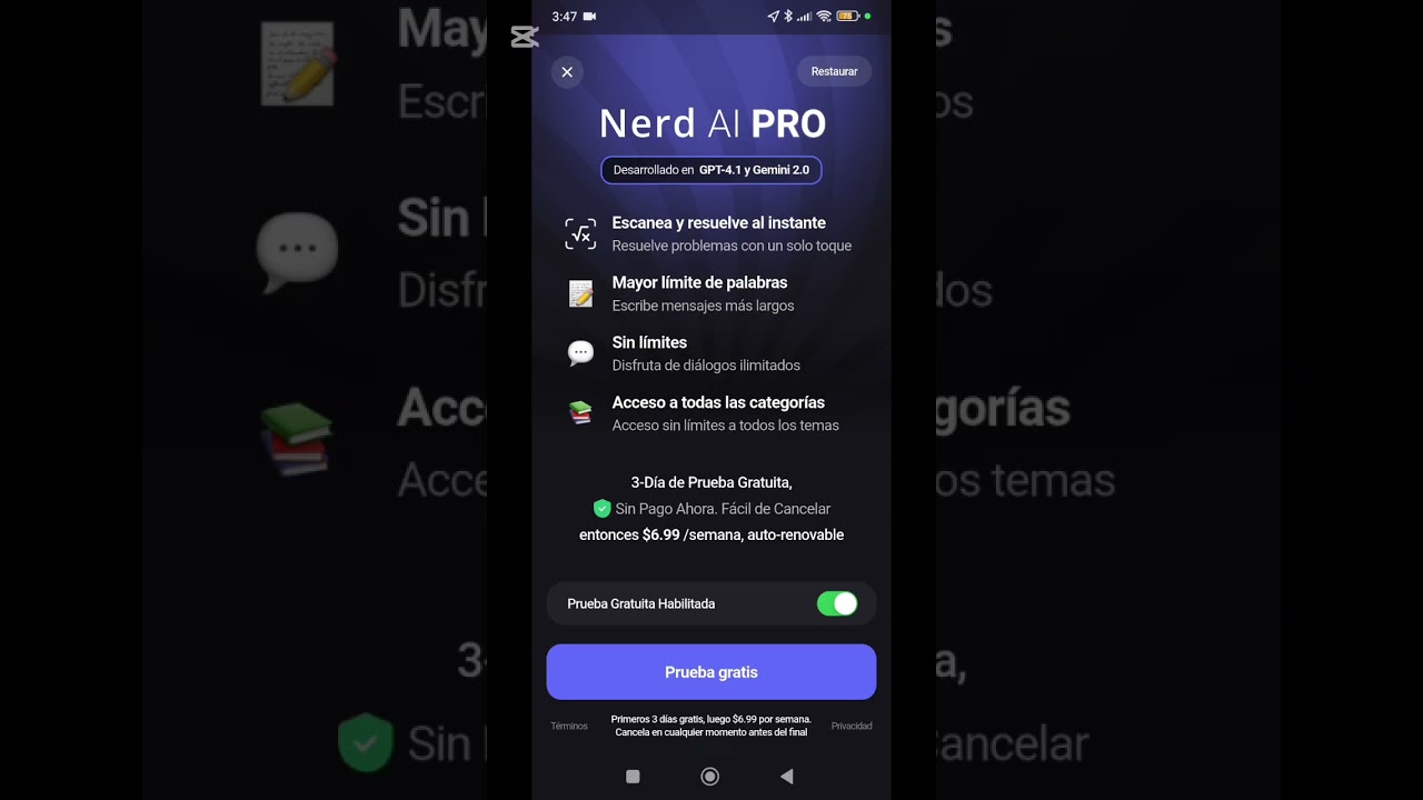 Tutorial Nerd AI app b&aacute;sico 