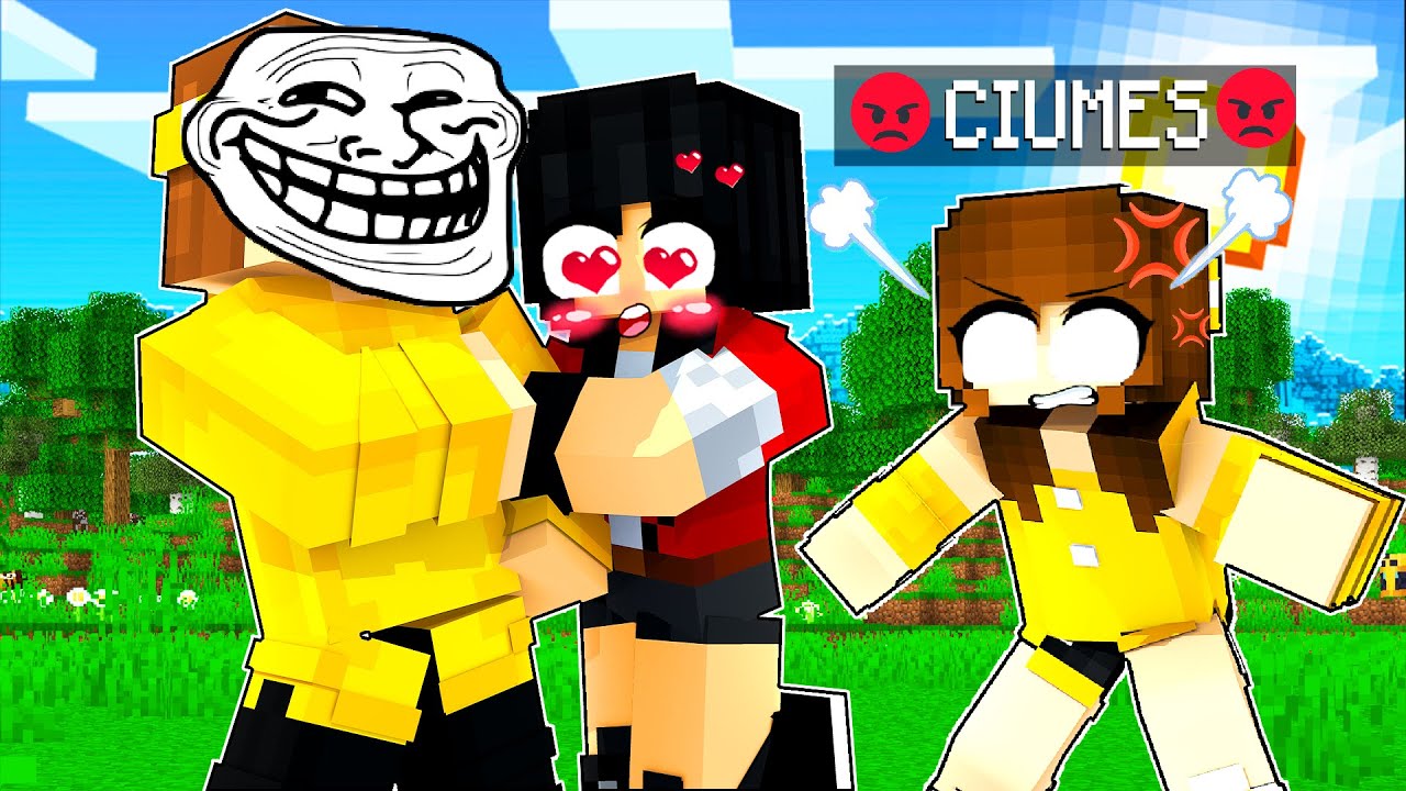 TROLLEI minha NAMORADA FAZENDO CIÚMES no Minecraft ‹ Alex ›