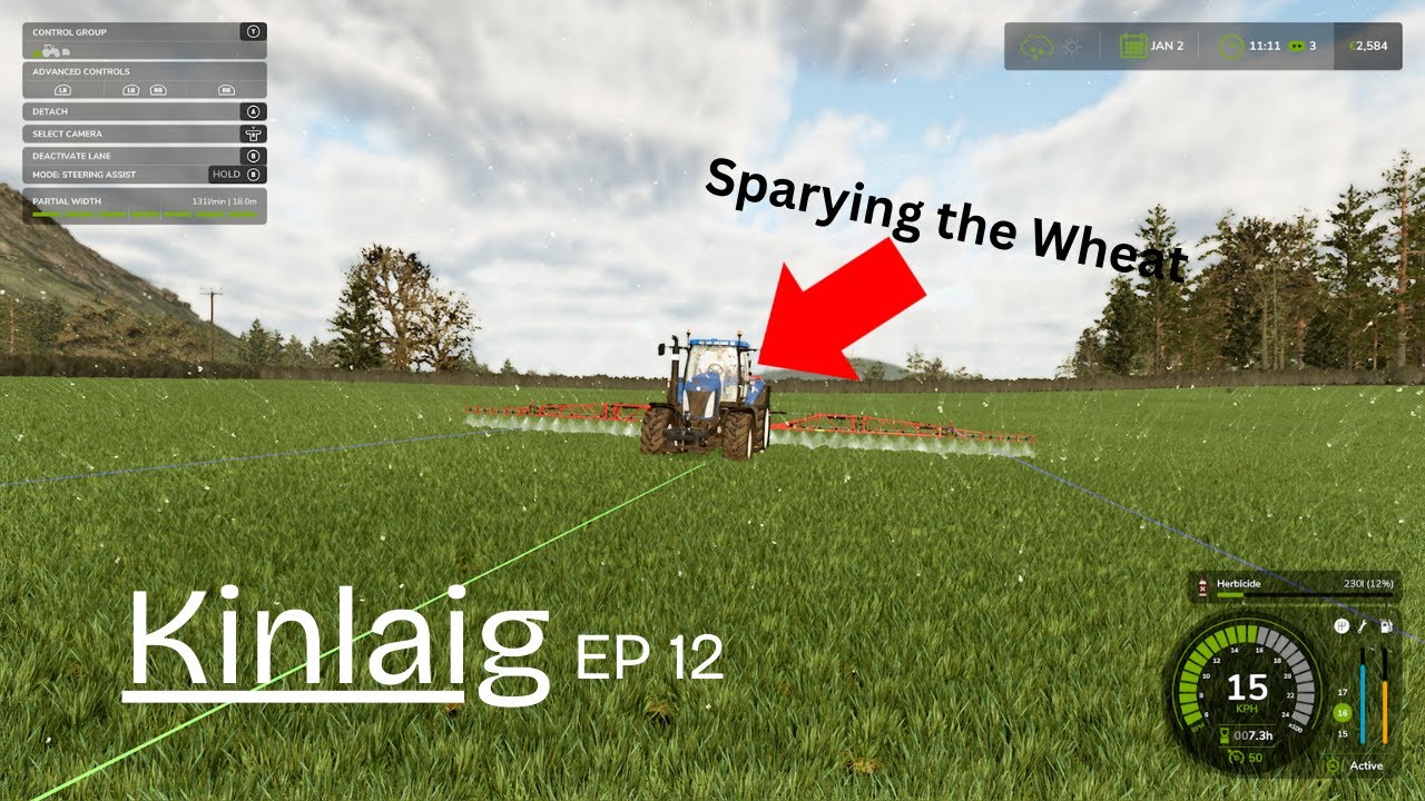 Spryaing The Wheat - Kinlaig Ep 12 - FS 25