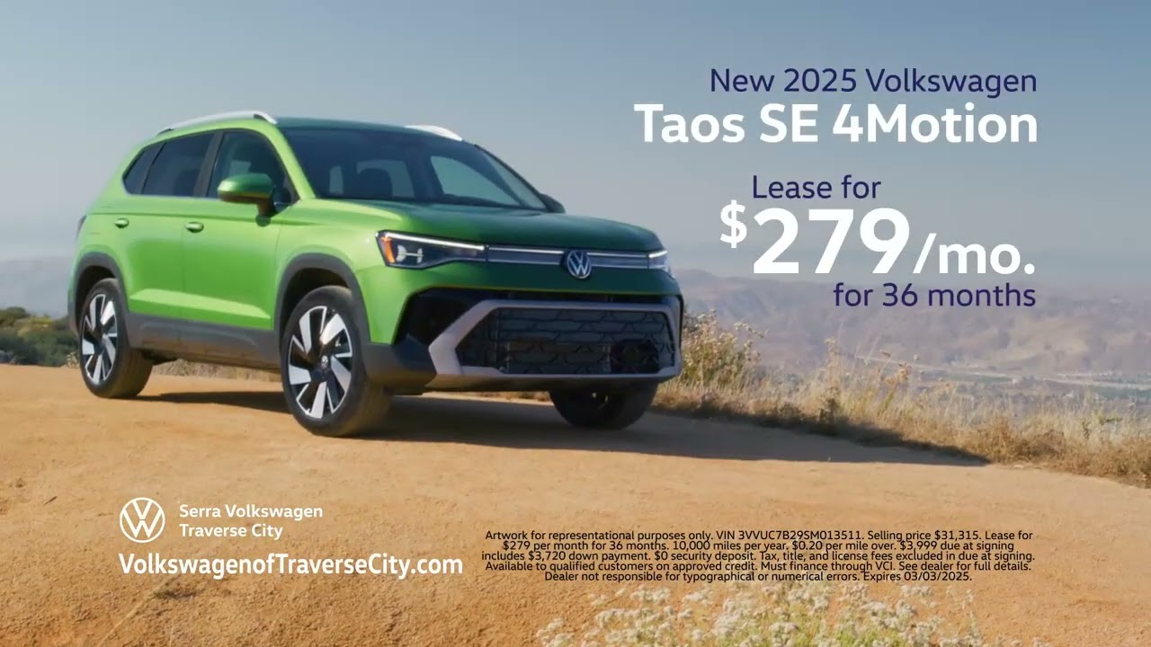 Serra Volkswagen of Traverse City. Drive home with the deal of a lifetime.