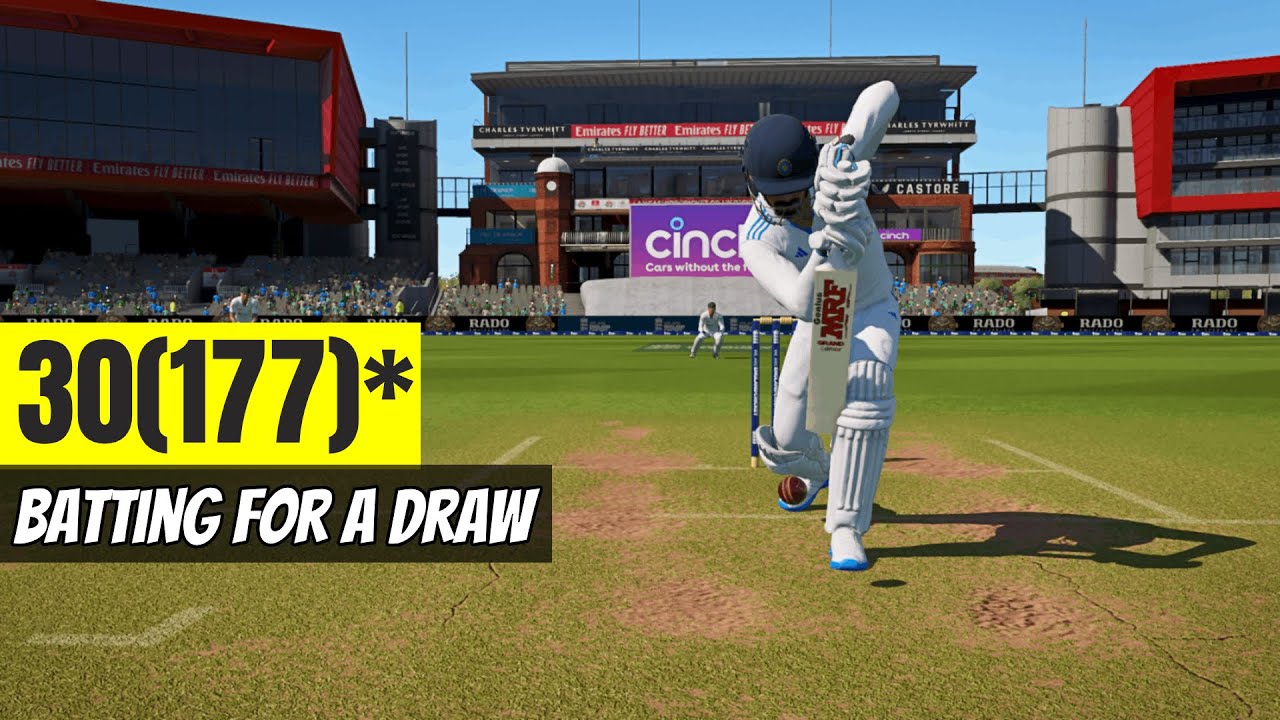 Trying To DRAW A Test Match In Cricket 24