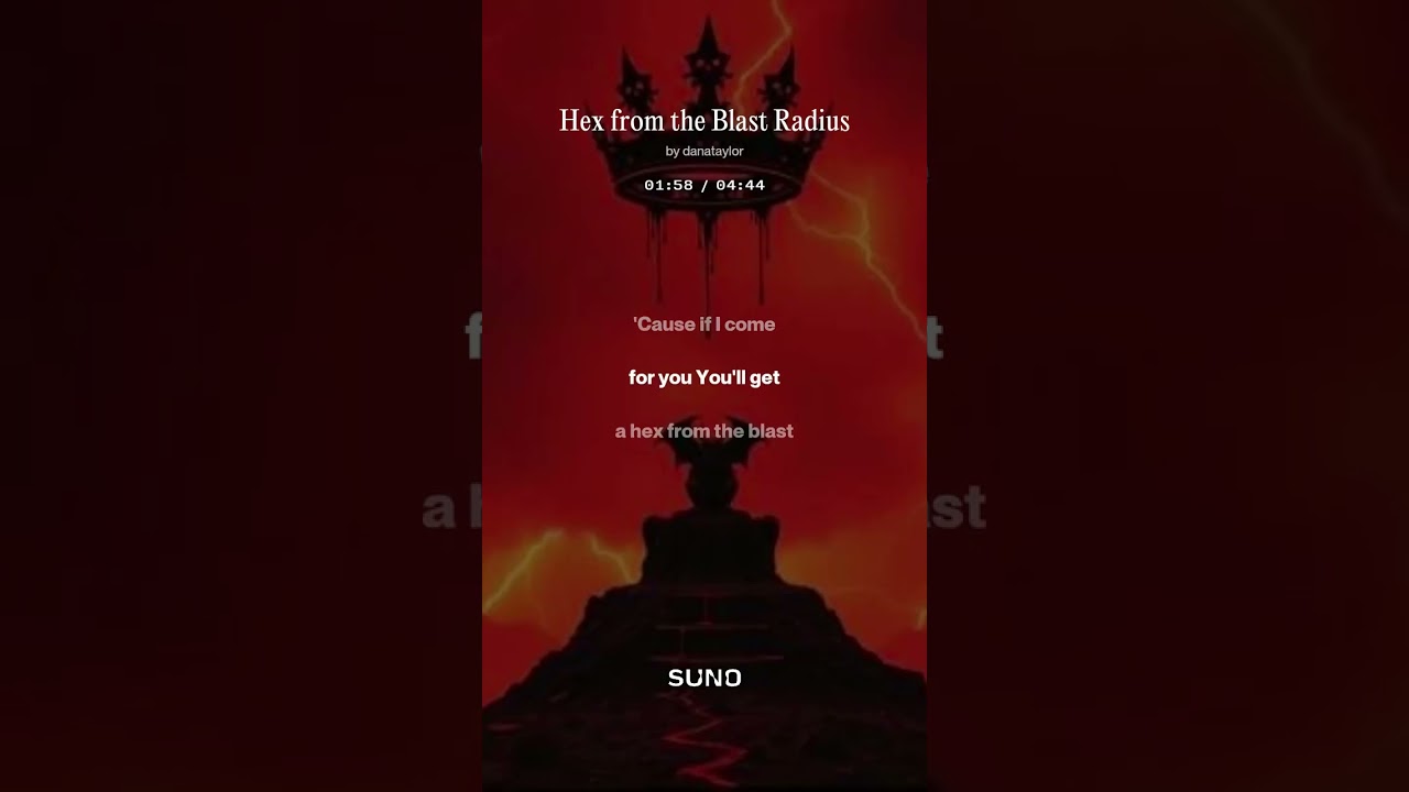 HEX FROM THE BLAST #DanaTaylor #countryrock #MyEvilSide #HexFromTheBlast #DarkGothic #cleanmusic