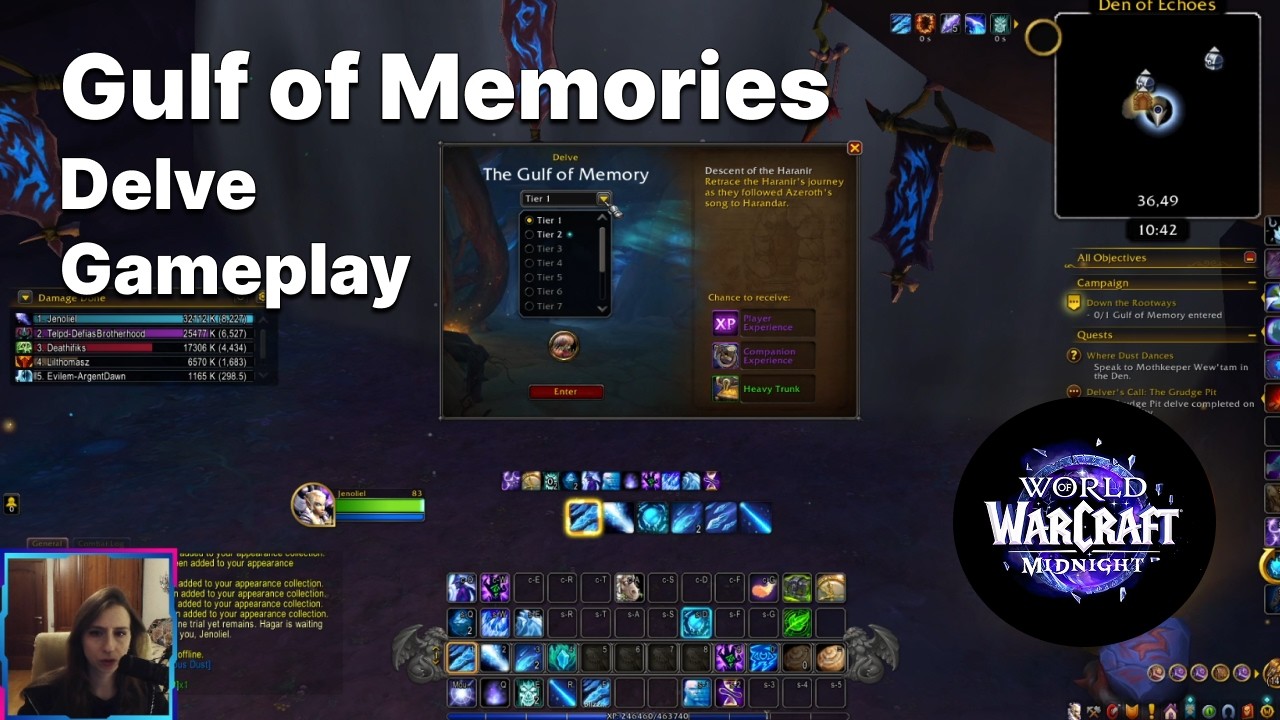 Прохождение новой вылазки Midnight - The Gulf of Memories Delve, Warcraft