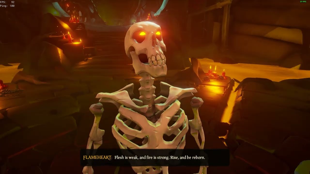 Ritual of the Flame Cutscene | Receiving the Skeleton Curse | Sea of Thieves