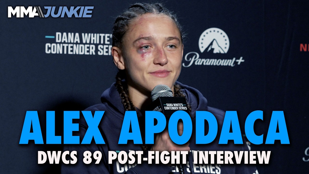 Alex Apodaca reacts to historic betting upset of Bella Mir at DWCS 89