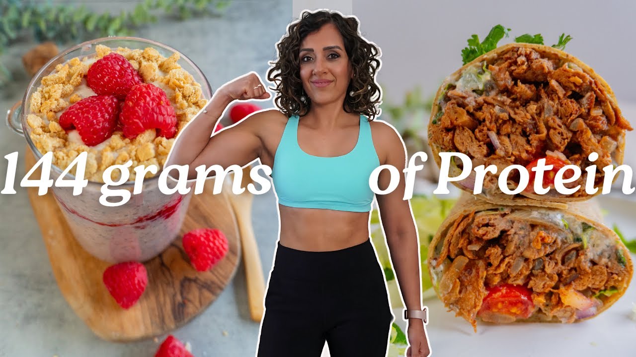 High Protein Vegan Meals for Muscle (Full Day of Eating - Tasty and Easy Meals!)