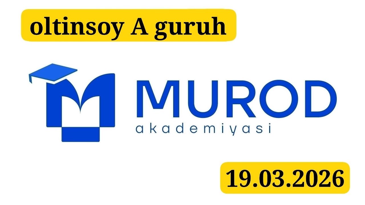OLTINSOY A GURUH. YOSH IQTIDOR EGALARI 2-qism 20-mavzu