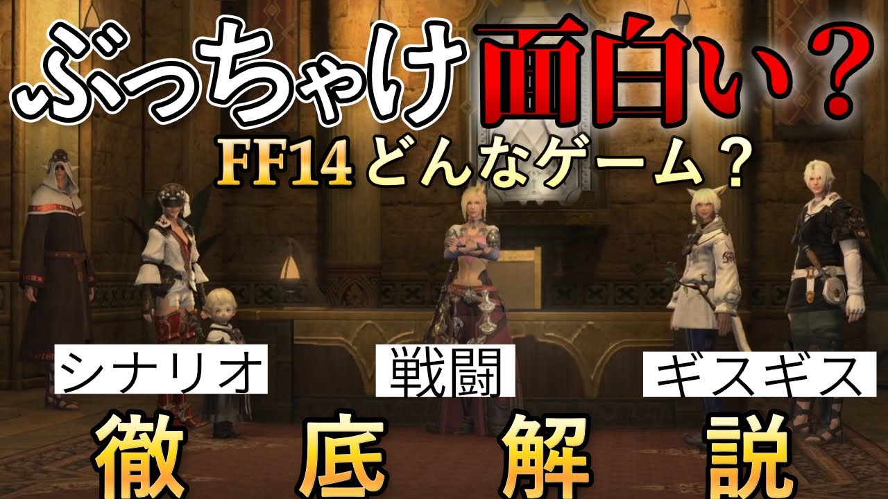 これから、今からFF14始めようとしている方必見。どんなゲームか解説します