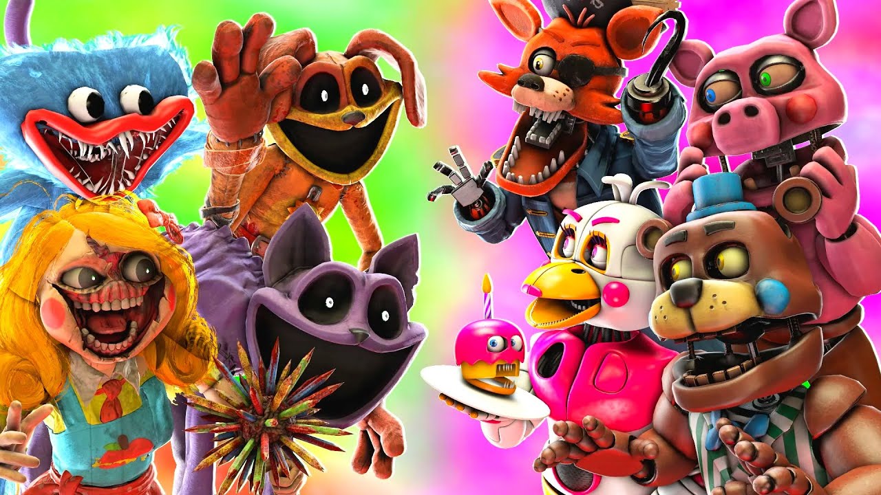 [SFM FNaF] Poppy Playtime Chapter 3 vs FNAF Help Wanted 2