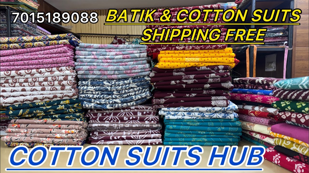 आ गया जी नया कलेक्शन🥰 कॉटन में प्यारे प्यारे सूटों का WAX batik & Deeptex Suit