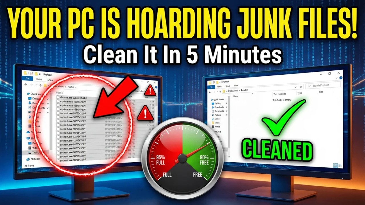 Clear Prefetch & Temp Files: Free Up Space on Windows 10 & 11
