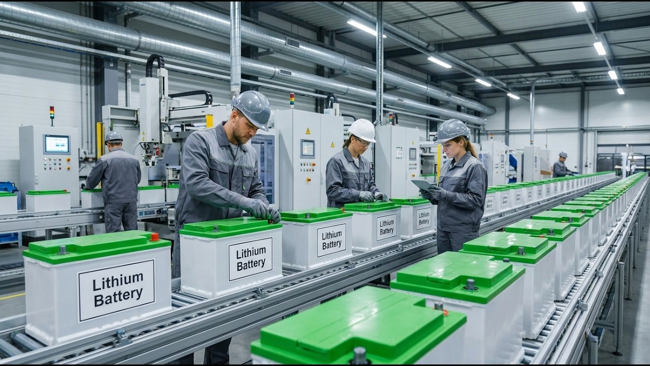Inside the Lithium Battery Gigafactory &mdash; From Desert Brine to EV Battery (Complete Process)