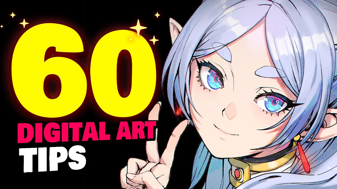 💣 60 DIGITAL ART TIPS in 6 min | Can you handle it?