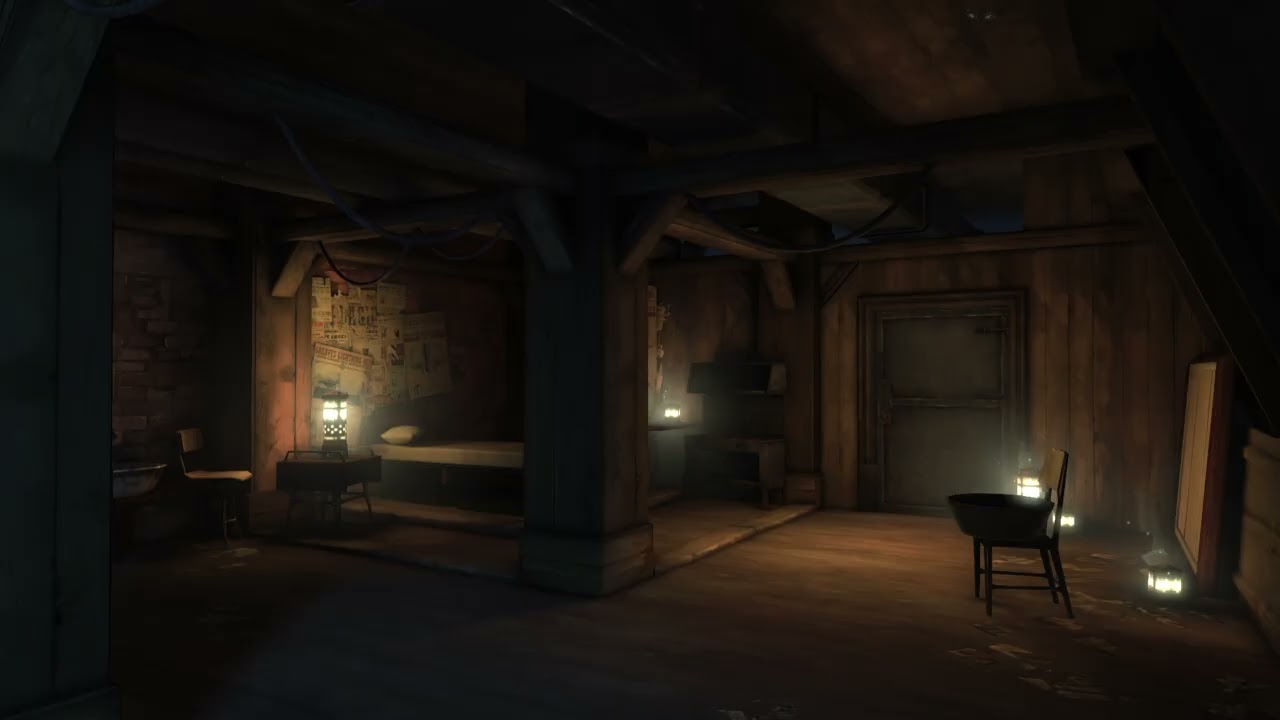 Dishonored Ambience - Corvo’s Quarters in The Void - Rain on windows