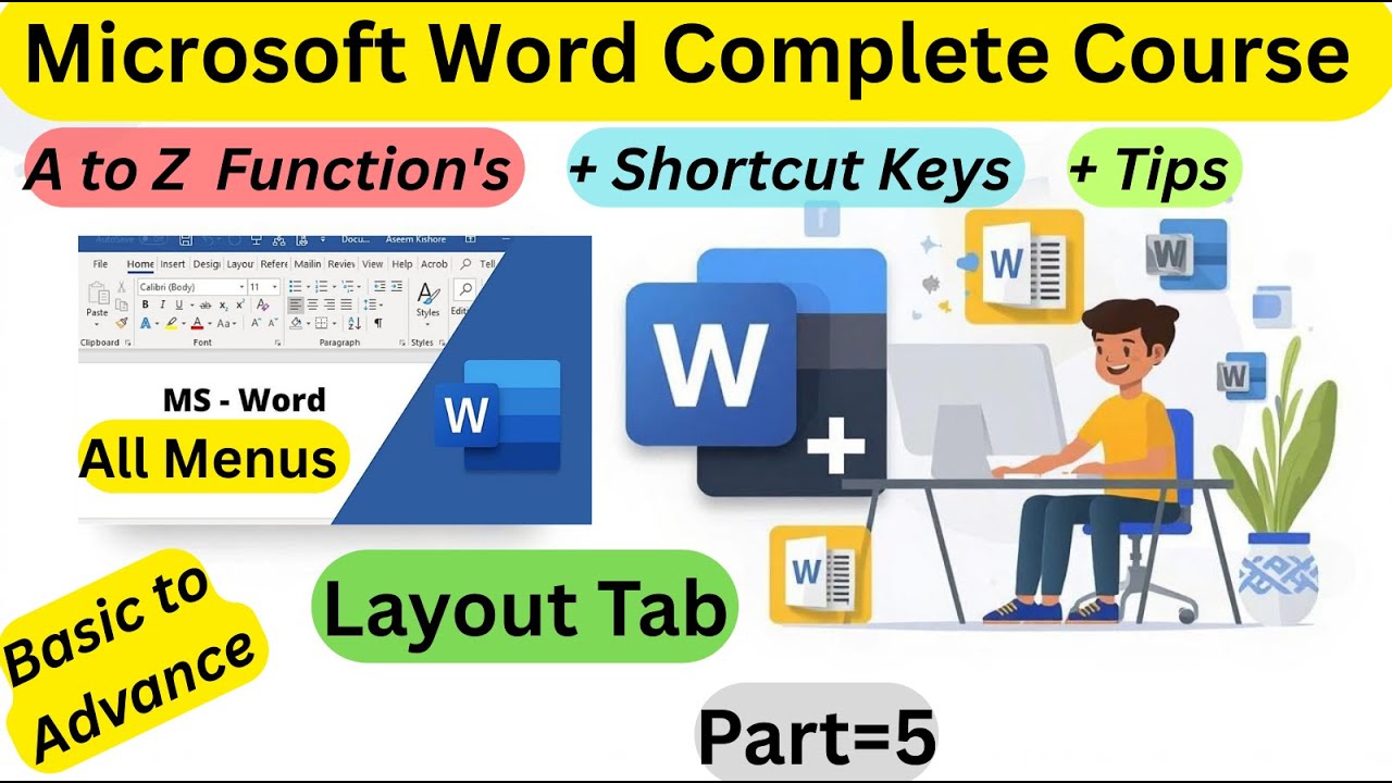 Microsoft Word Tutorial | MS Word Layout tab (Complete Tutorial) MS Word Tutorial | part 5