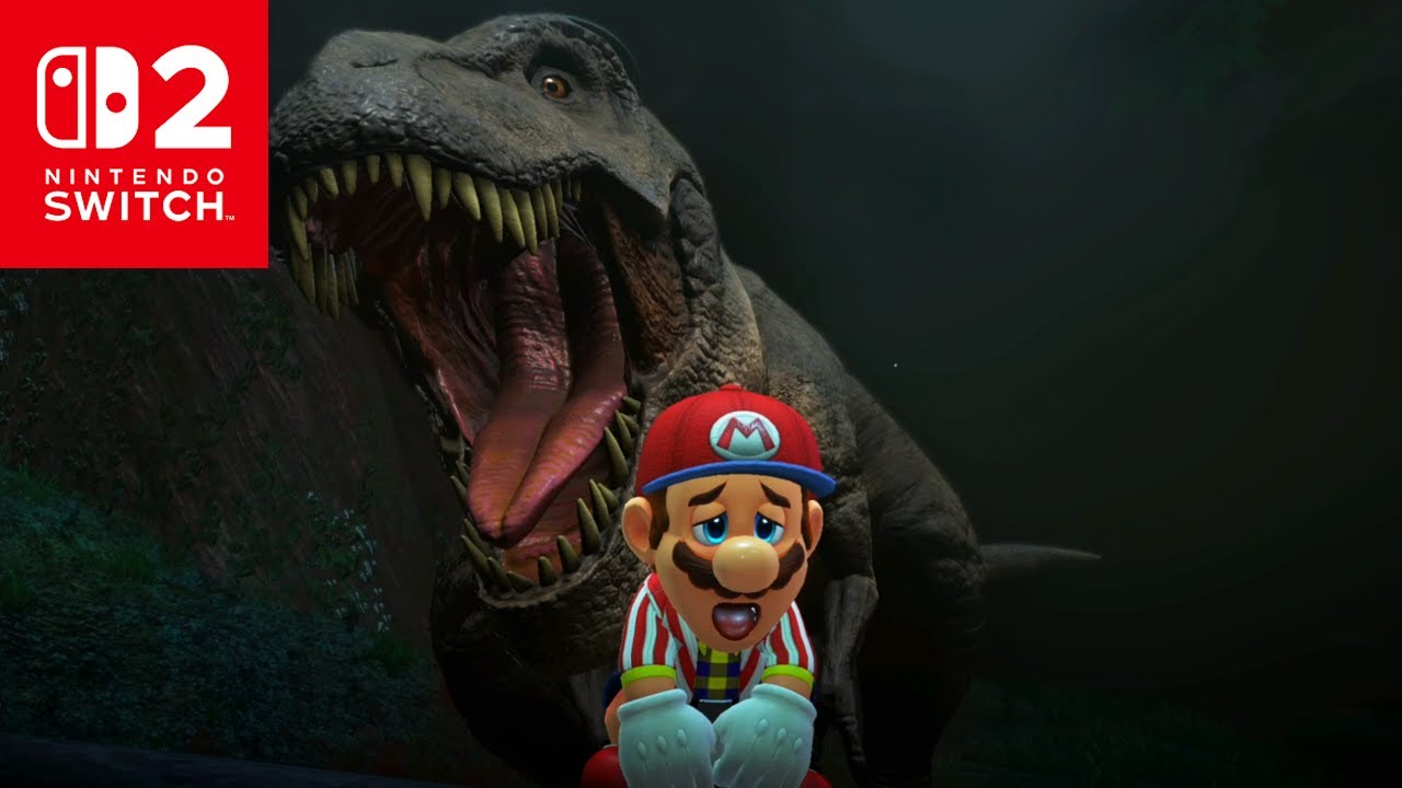 Super Mario Odyssey (Nintendo Switch 2) - 100% Walkthrough Part 11 - Deep Woods Dinosaur Chase