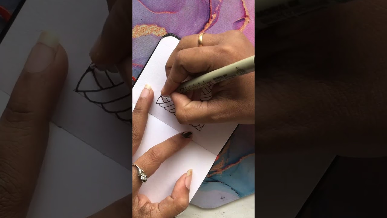 Quick zentangle pattern 