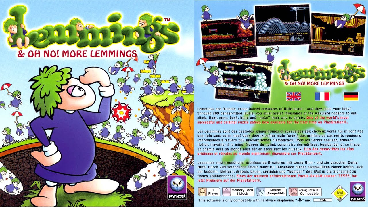 Lemmings & Oh No! More Lemmings - Can can