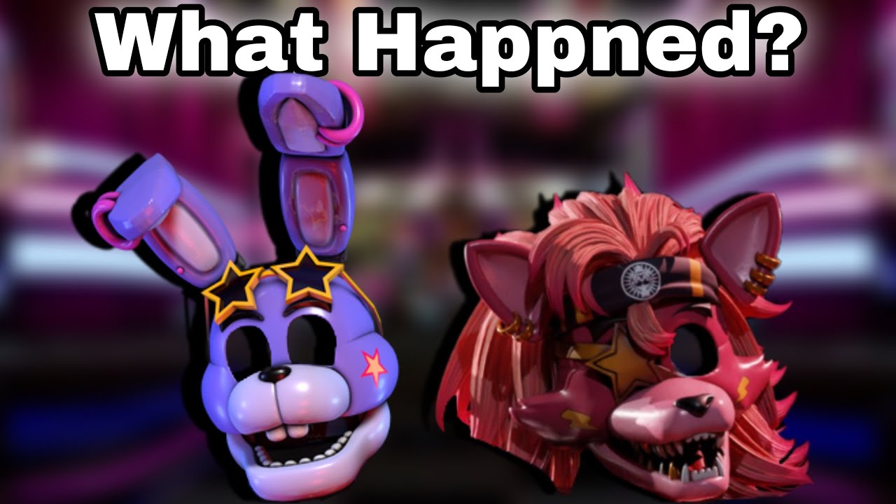 Что случилось с Глэмрок Бонни и Фокси в FNAF Security Breach?