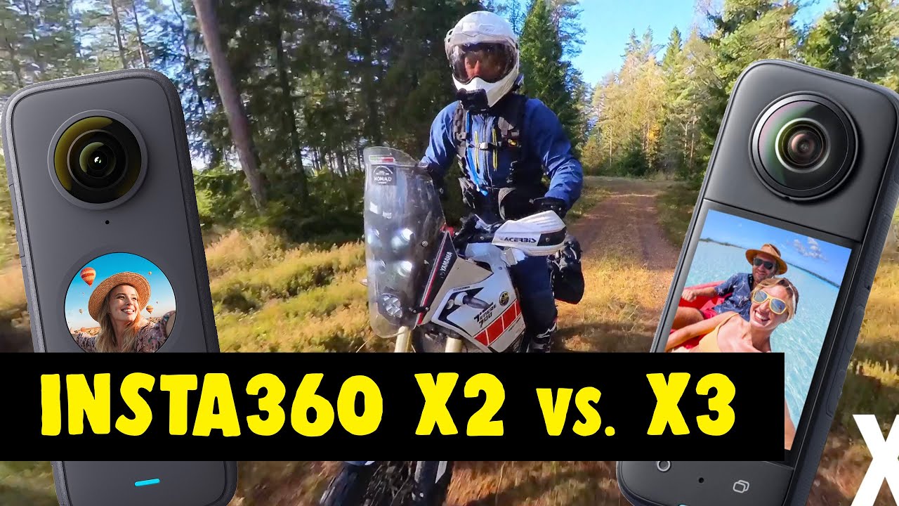 How I use 360 camera in motorcycle videos. Insta360 X2 vs X3