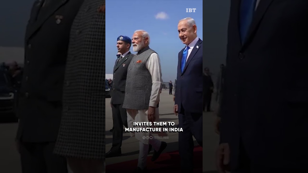 PM Modi Invites Israeli Firms to Invest & Manufacture in India