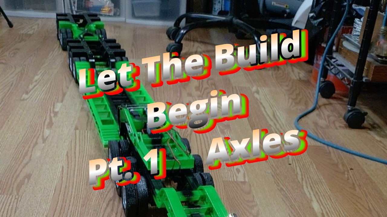 Building a 1/14 scale LowBoy Rc Trailer Pt 1 The Axles