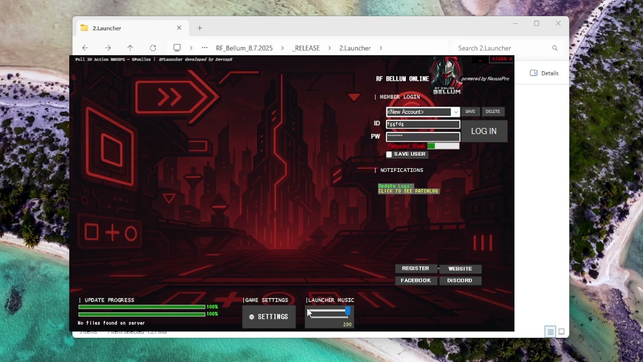 Sample Launcher - PM me if you want to buy. #rfonline