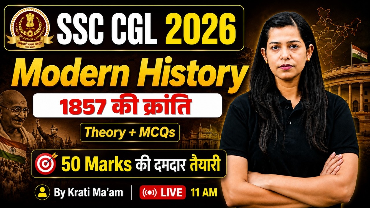 The Revolt of 1857 | SSC CGL GK GS Classes 2026 | SSC Modern History | GK GS by Krati Mam | Testbook