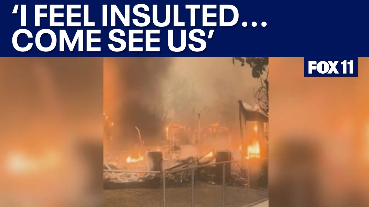 Trump's response to Eaton Fire victims criticized