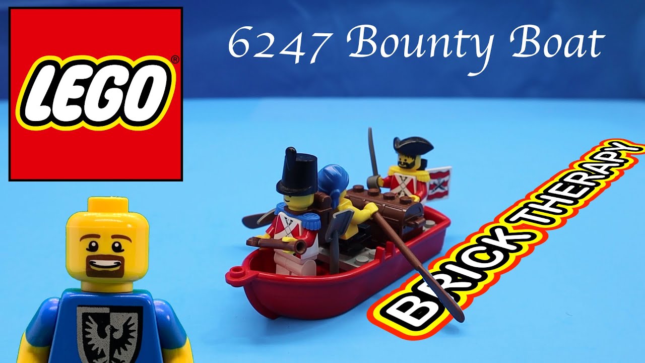 Vintage LEGO Pirates set 6247 Bounty Boat - Build and Review