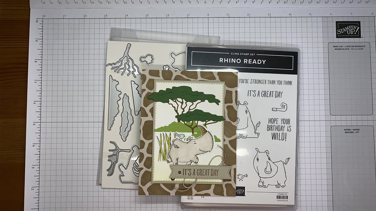 Stampin’ Up! Rhino Ready Birthday Card Tutorial