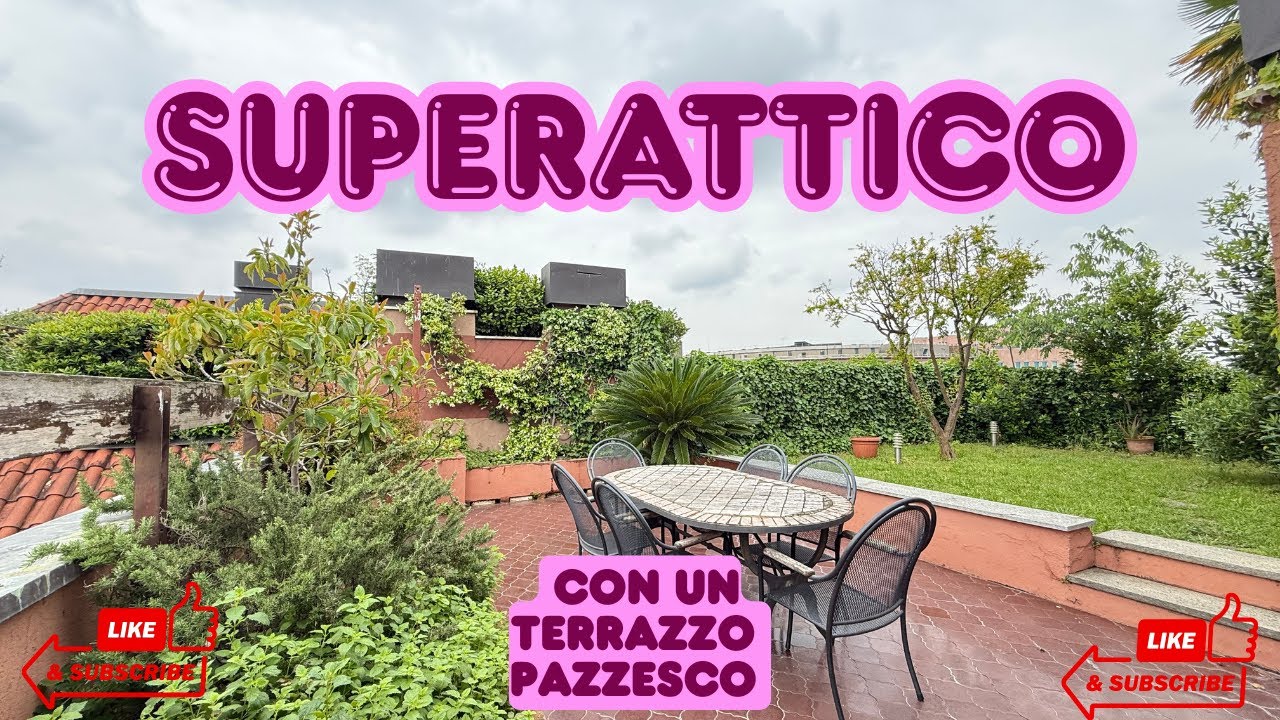 Superattico con vista e giardino panoramico