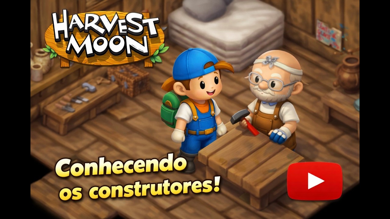 Harvest Moon Nintendo 64 #02 Fazendo um pouco de dinheiro e conhecendo os construtores!