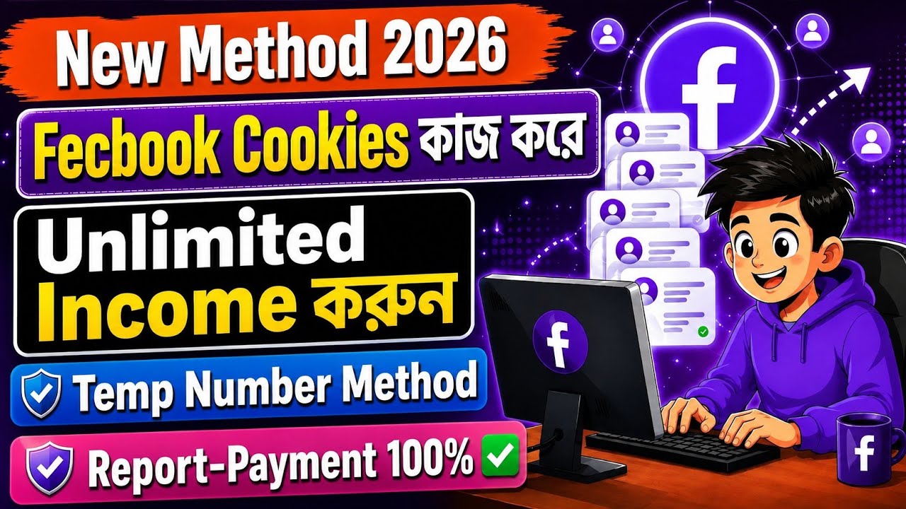 How To Unlimited Fecbook Cookies Id Create | কিভাবে ফেসবুক কুকিজ কাজ করবেন | Fecbook Cookies Work