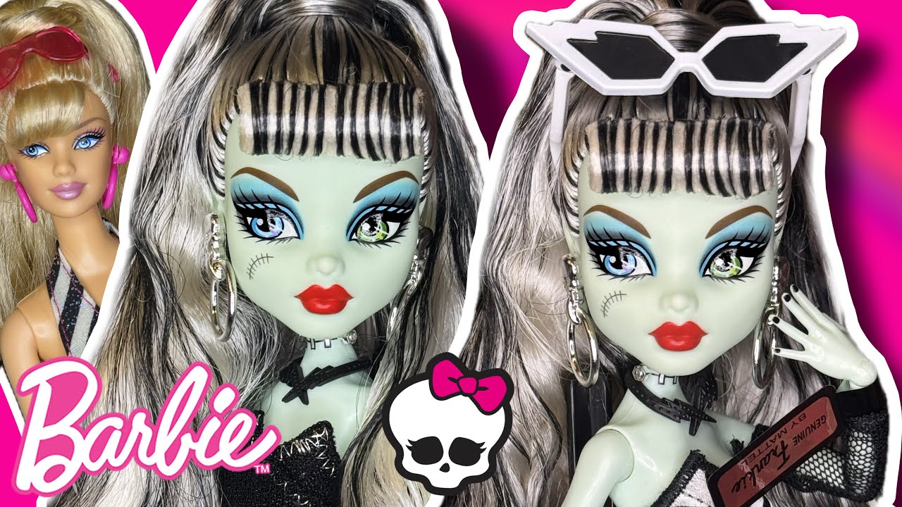 Сшито со вкусом 🩷 Обзор куклы Фрэнки Штайн из серии Barbie x Monster High
