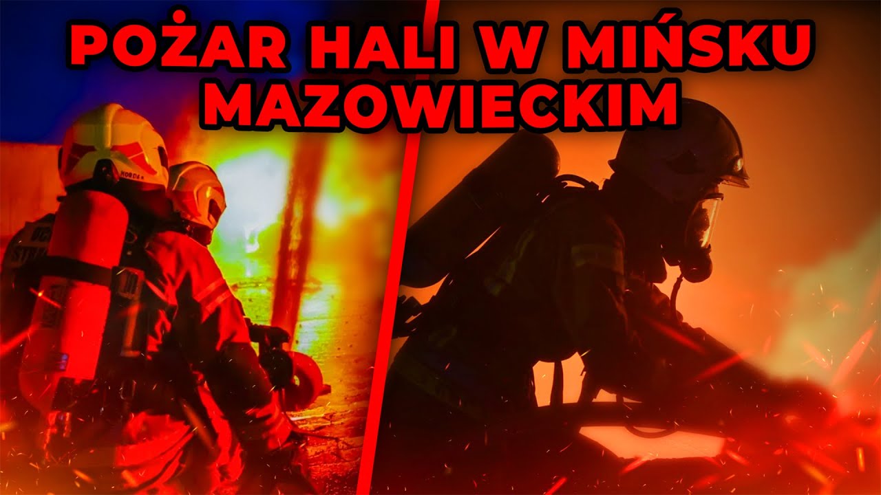 🔥 Ogromny pożar hali w Mińsku Mazowieckim! Akcja straży pożarnej trwa [ZDJĘCIA]  | NEWS