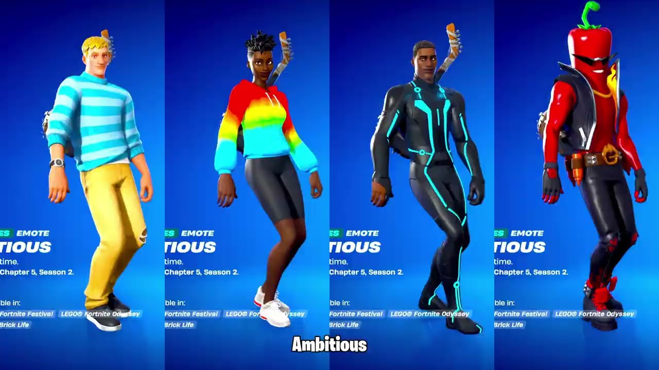 ALL NEW FORTNITE SKINS & ICON SERIES EMOTES!