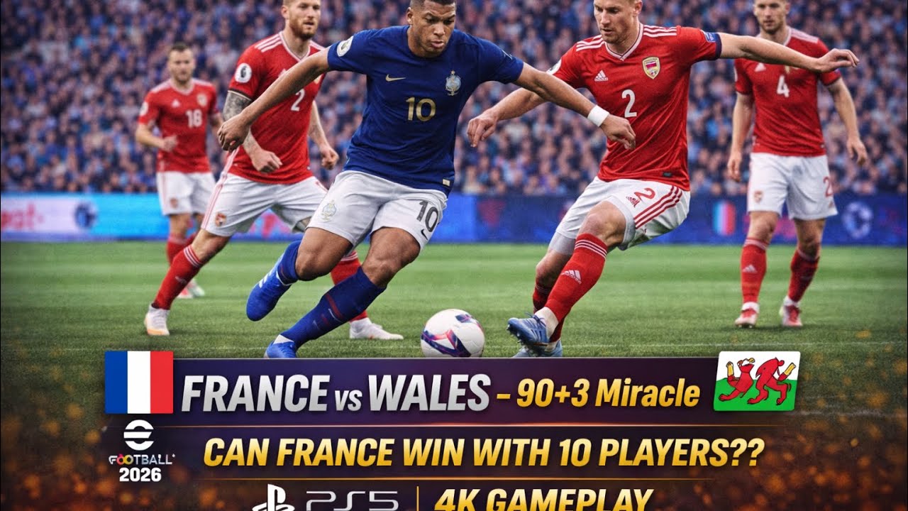 Mbappé Masterclass 🔥 |France Vs Wales |  eFootball 2026 PS5 4K”