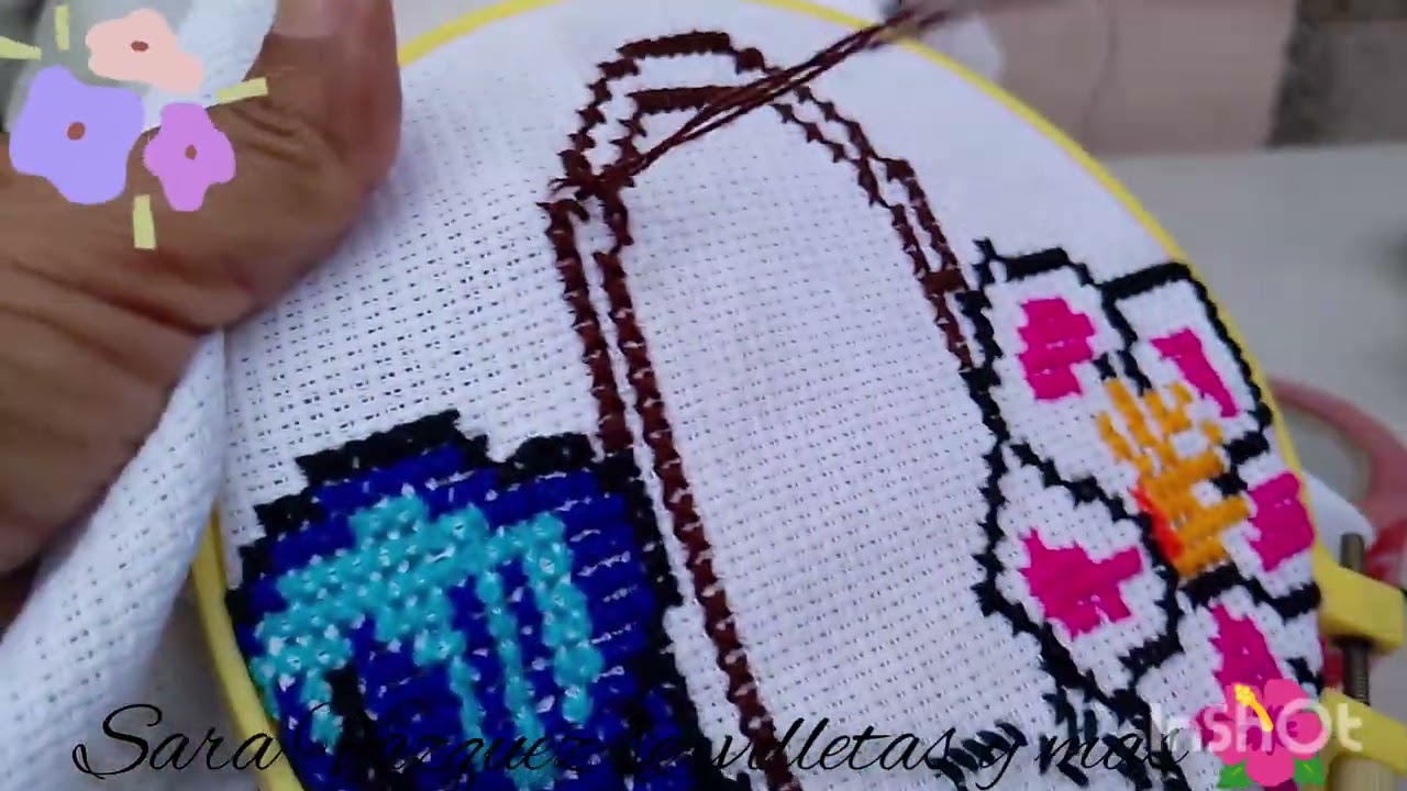 Haciendo Una canasta de flores Sara Vazquez servilletas y más 🌺🌺🌺