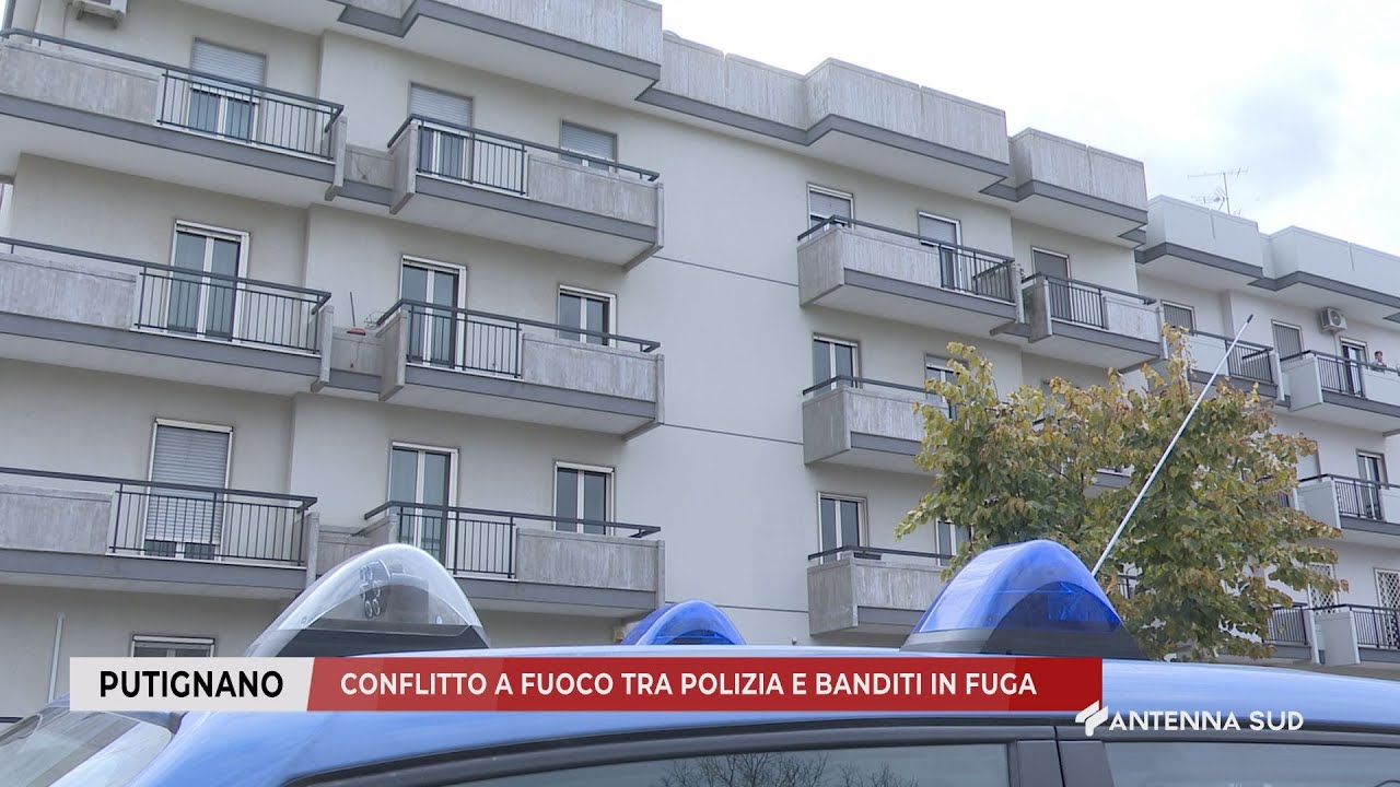 18 OTTOBRE 2025 - PUTIGNANO (BA) - CONFLITTO A FUOCO TRA POLIZIA E BANDITI IN FUGA