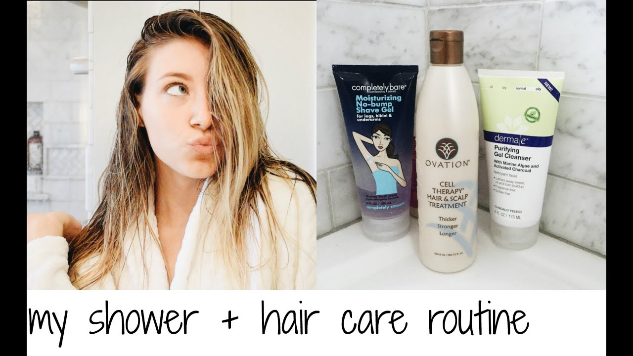 MY SHOWER + HAIR CARE ROUTINE | Keaton Milburn