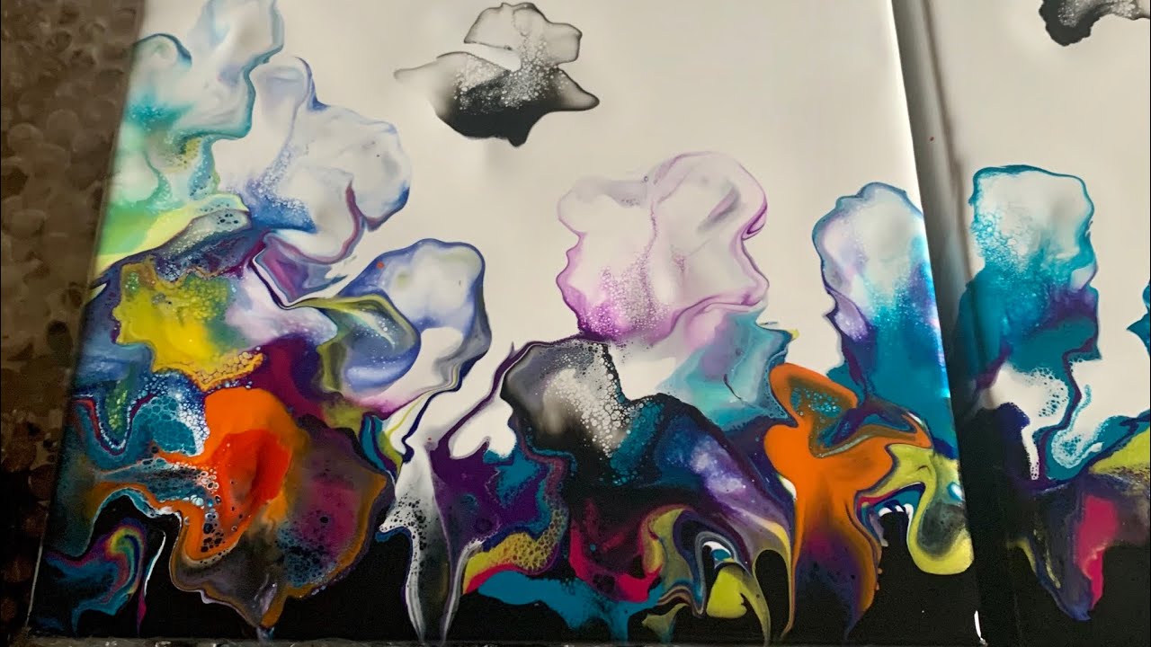 Acrylic pour, no hairdryer.