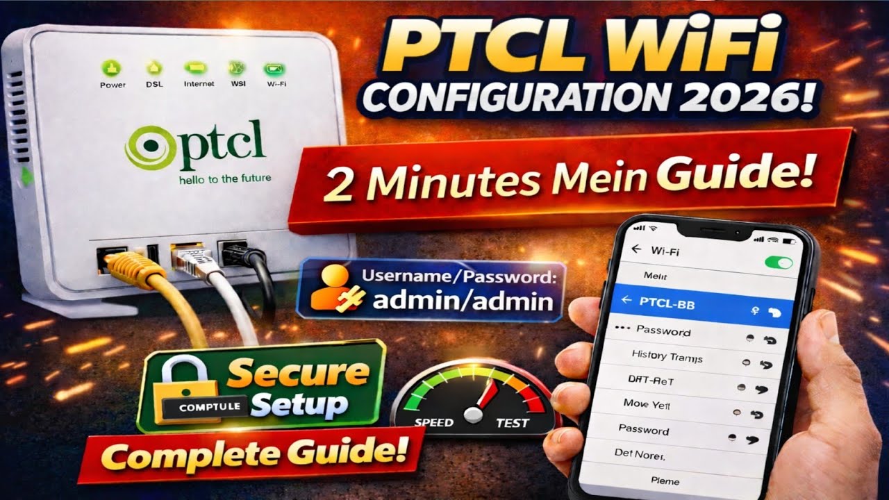 New Update | How To Configure Ptcl Modem After Reset And New 2026 