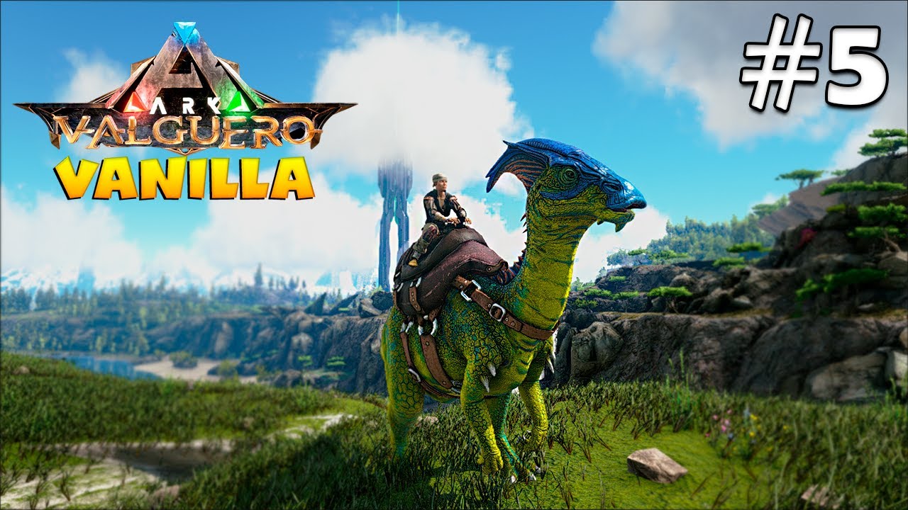 DOMEI UM PARASSAURO LINDO! - ARK VALGUERO VANILLA! #5