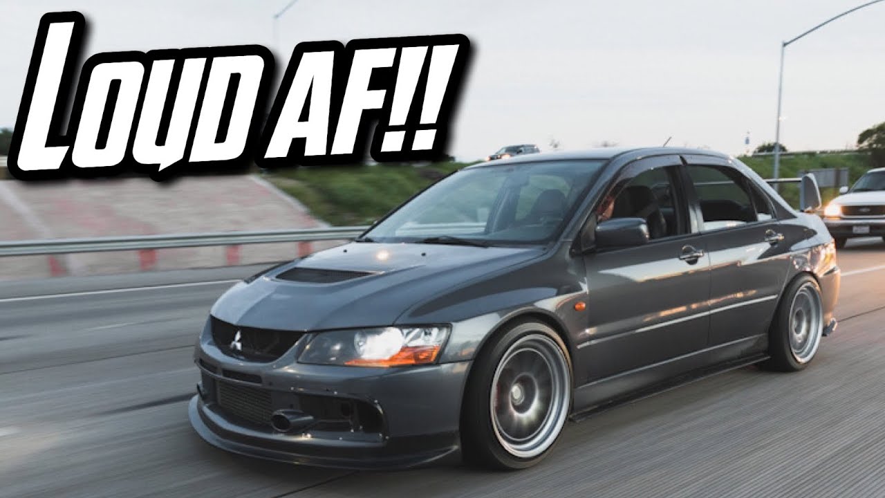 POV Ride Along In VERY LOUD MITSUBISHI EVO IX