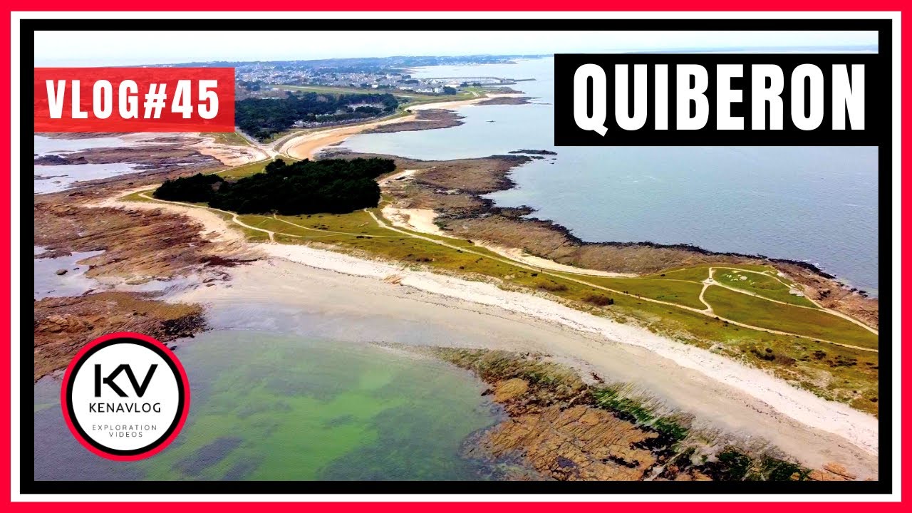 🧭 QUIBERON (56) : PRESQU'&Icirc;LE MAJESTUEUSE DU MORBIHAN - VUE DU CIEL (BRETAGNE) - VLOG#45